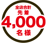 全店合計先着4,000名様