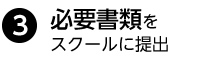 必要書類を揃え スクールへ提出