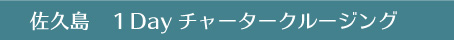 佐久島　1Dayチャータークルージング